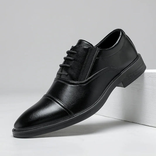 Men's Autumn New Trendy British Style Formal Shoes Three-Link Anti-Slip