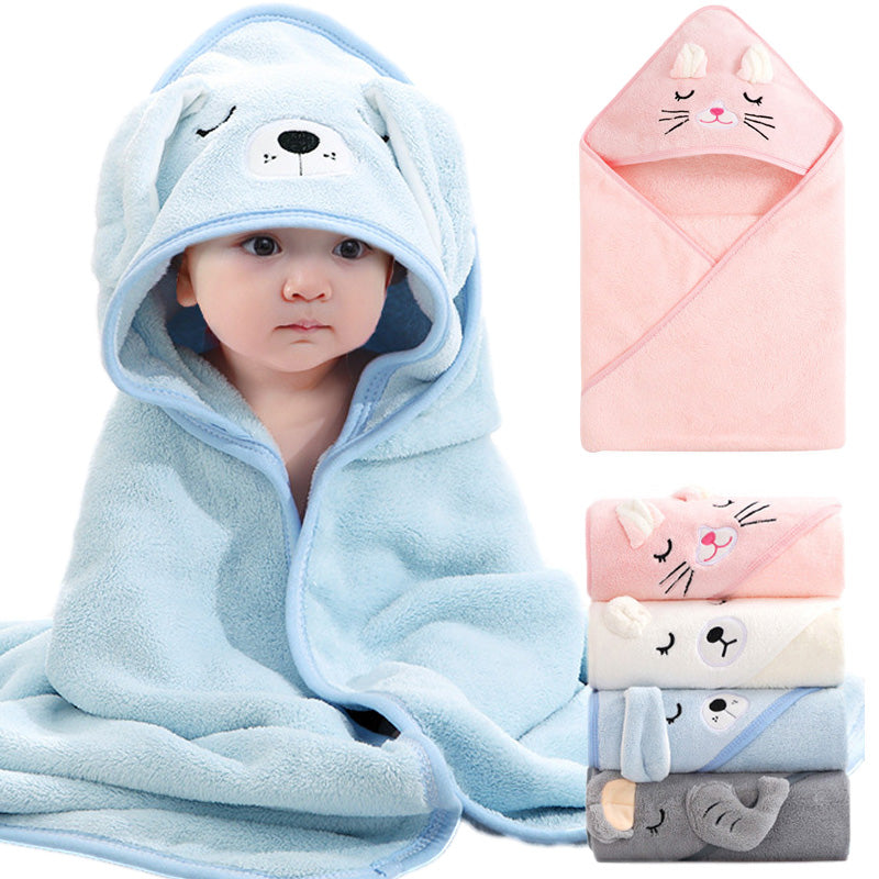 Cartoon Animal Baby Bath Towels Soft