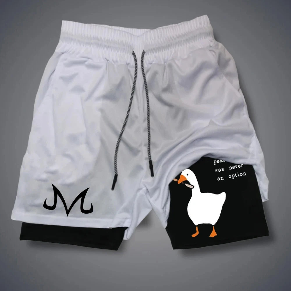 Men's Shorts Summer Quick Drying Fitness Shorts Double Layer 2 In 1 Streetwear