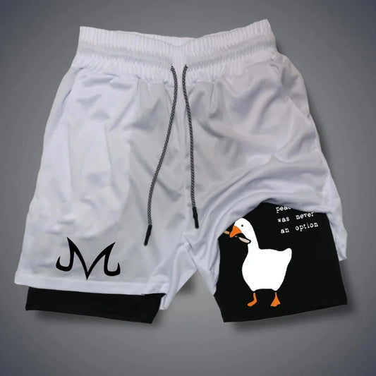 Men's Shorts Summer Quick Drying Fitness Shorts Double Layer 2 In 1 Streetwear