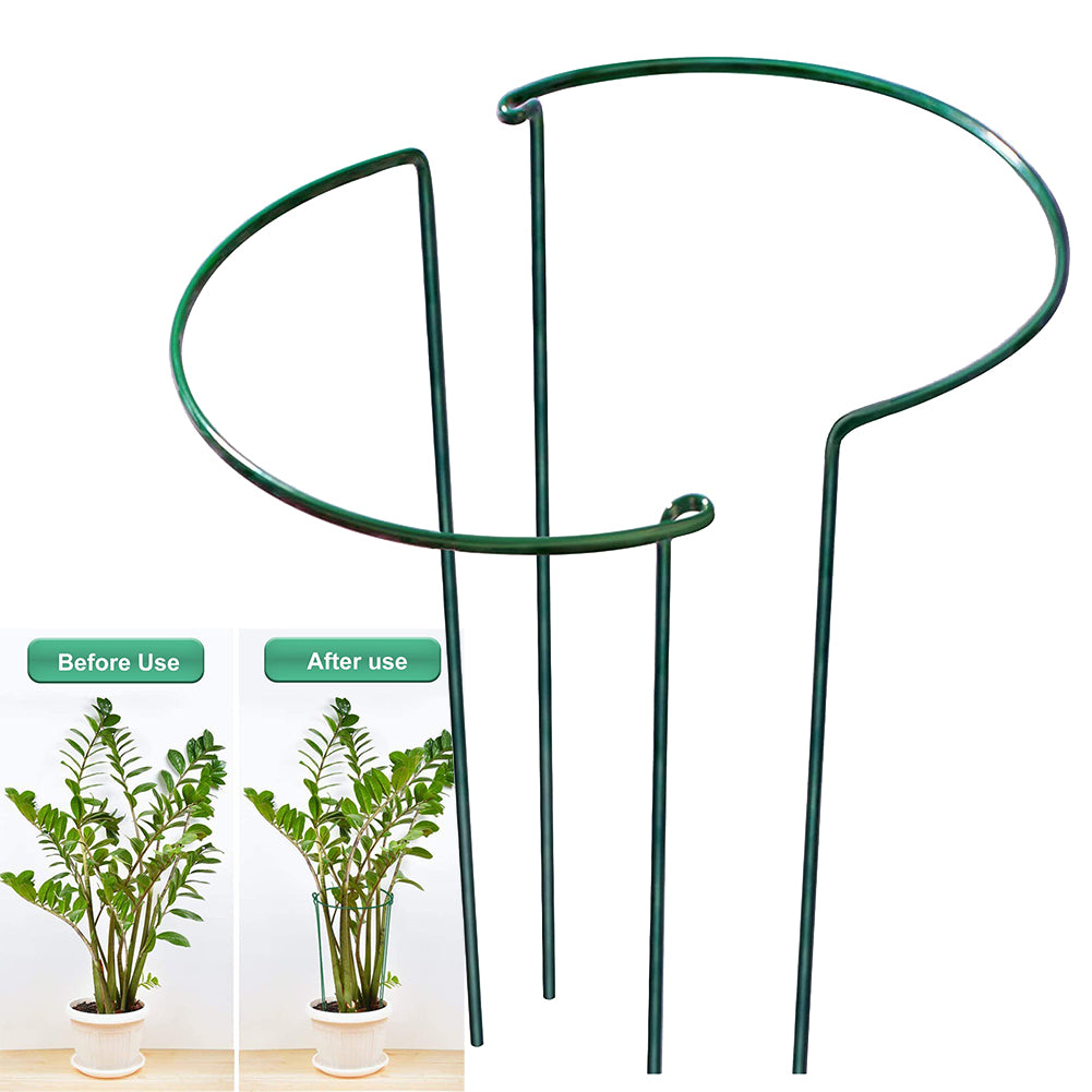 2pcs Sturdy Metal Plant Support Stakes