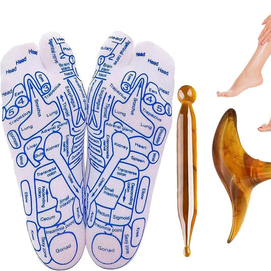 Massage Relieve Tired Feet Socks Acupressure Foot Massager