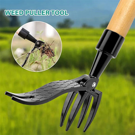 Stand Up Weed Puller Tool with Screw Holes