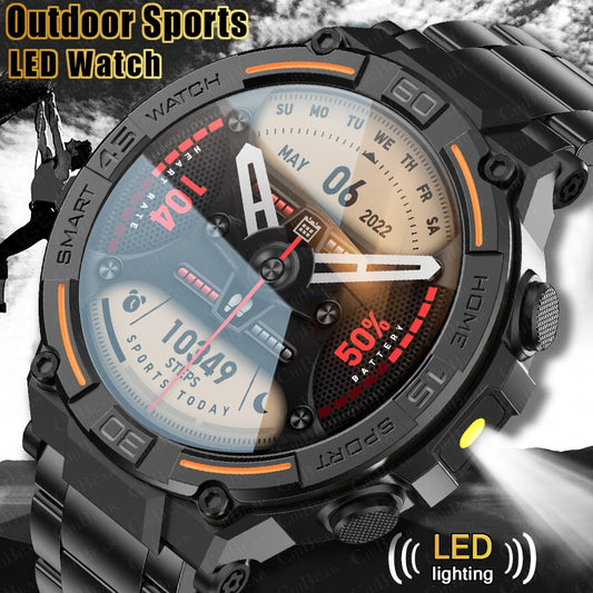 Outdoor Military Rugged Smartwatch Men GPS Sports Fitness Waterproof