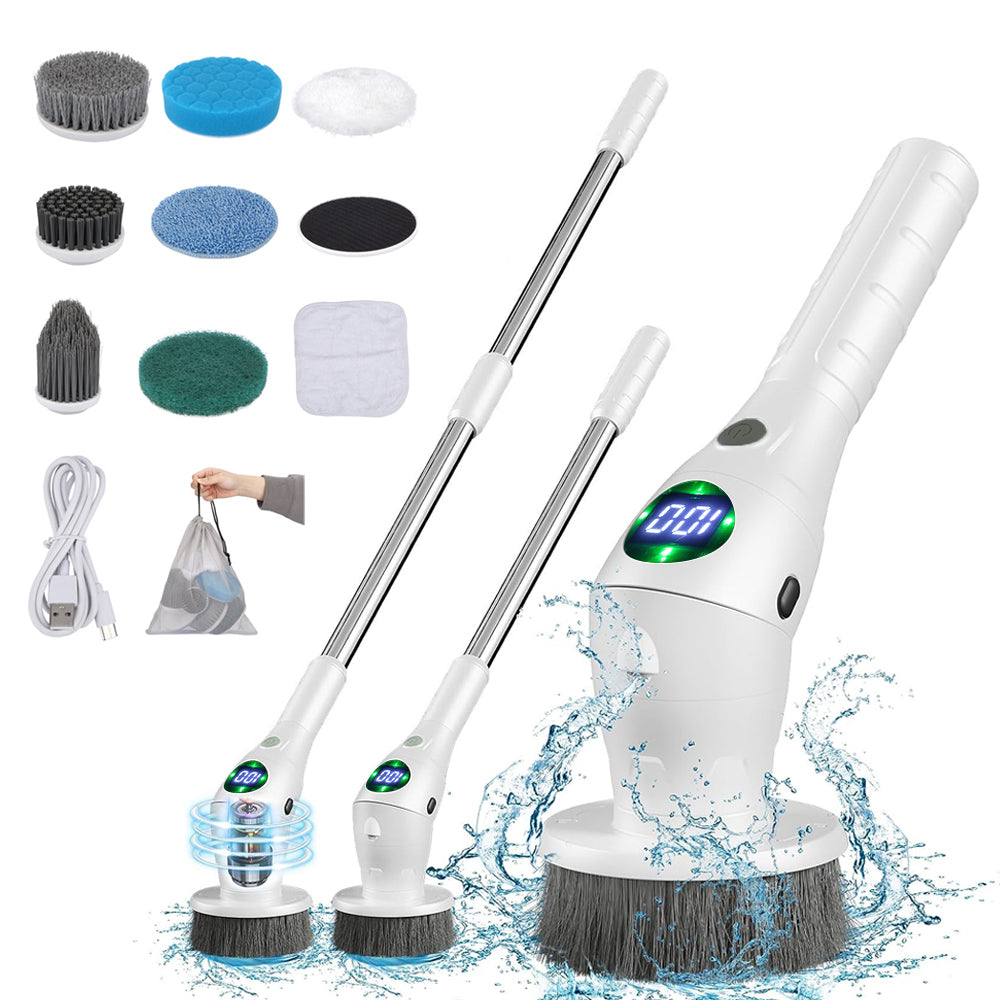 Electric Cleaning Brush 8 in 1 Multifunctional For Bathroom Kitchen Windows Toilet