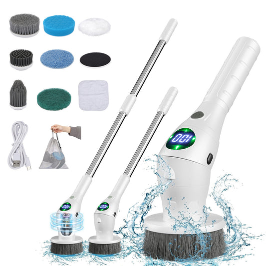 Electric Cleaning Brush 8 in 1 Multifunctional For Bathroom Kitchen Windows Toilet
