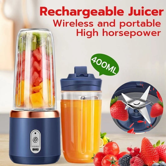 Multifunction 2 Cups Portable Fruit Juicer Blender 6 Blade