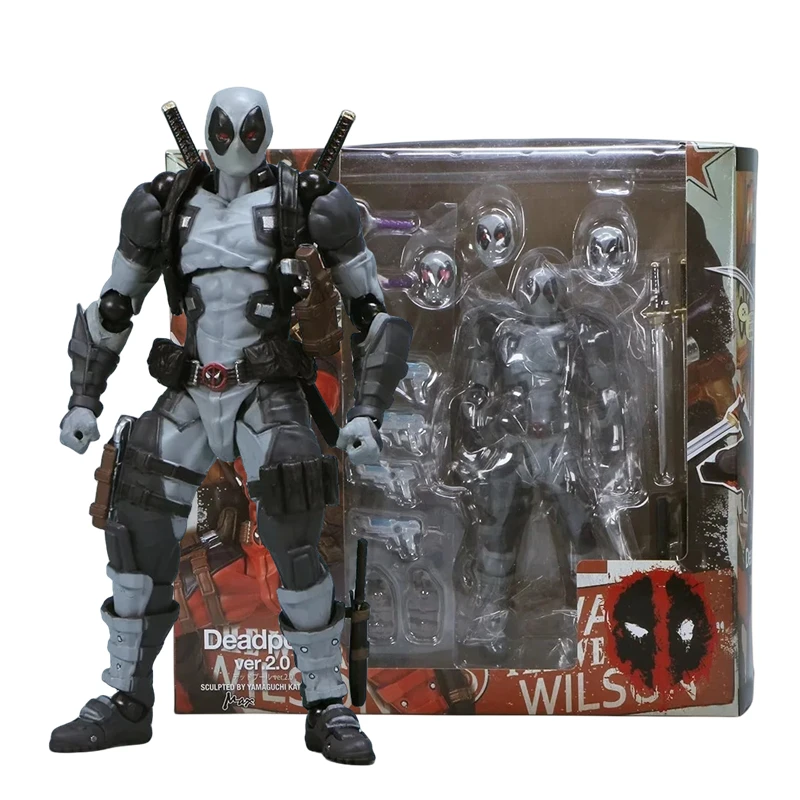 AMAZING YAMAGUCHI Deadpool & Wolverine 2.0 Grey Action Figure