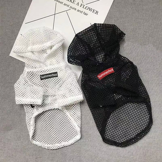Summer Hot All Season Mesh Dog Hoodie