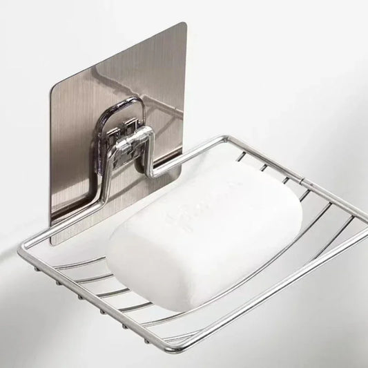 Stainless Steel Soap Rack Punch-free Nail-free