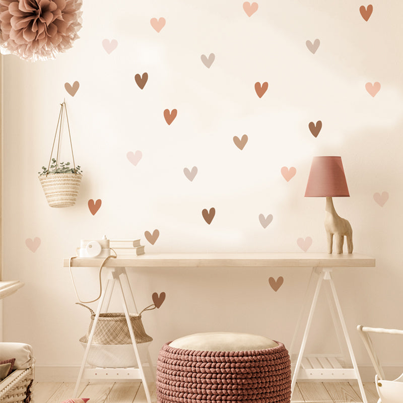 Boho Hearts Creative Wall Sticker For Children Baby Girls