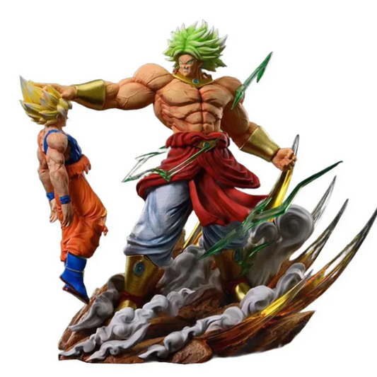 20cm Dragon Ball anime Broly Vs Super Saiyan Son Goku