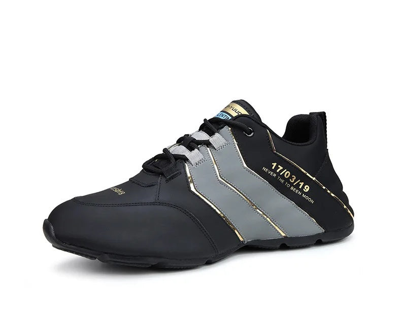 Men's Comfortable Leather Sport Shoes Trendy Thick