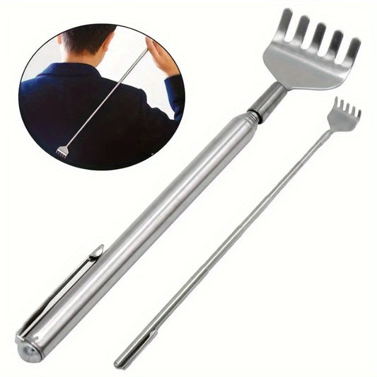silvery Telescopic Back Scratcher