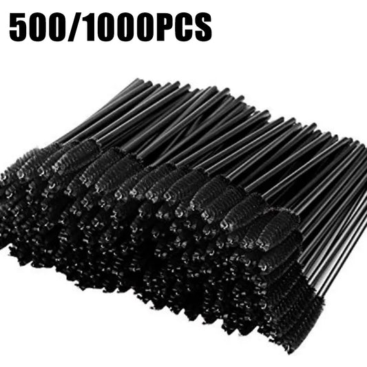 500/1000PCS Eyelashes Brushes Set Wholesaler Disposable Lash Mascara Brush