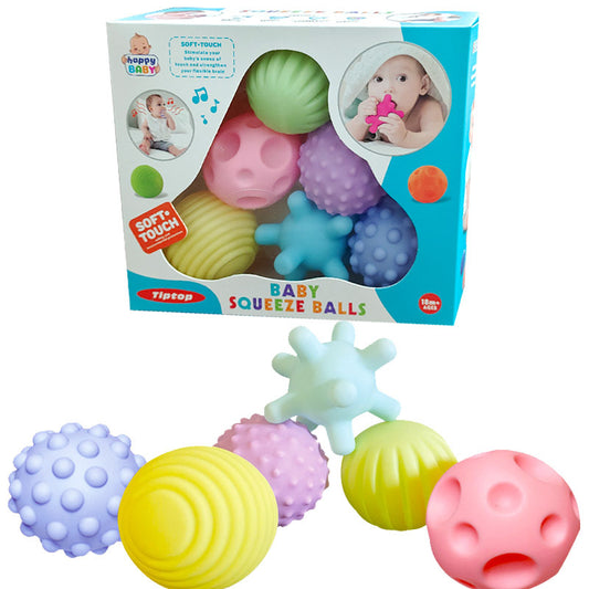 6Pcs Textured Multi Ball Set Develop Tactile Senses Toy