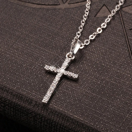 Jewelry Cross Pendant Necklace With Zircon