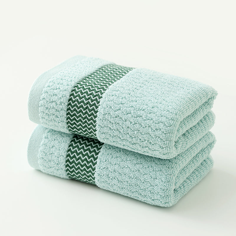 2 Towels Thickened Absorbent Towel Pure Cotton Quick