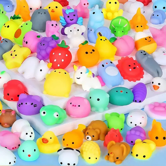 20Pcs Mini Cute Cartoon Animal Stress Relief Toys For Girls