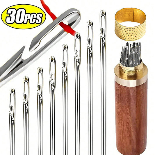Side Hole Blind Sewing Needles Stainless Steel