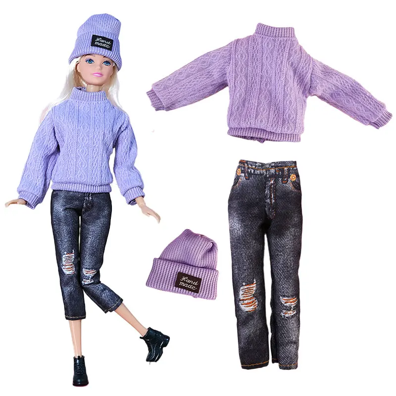 1 Set Fashion Clothes For Barbie Doll