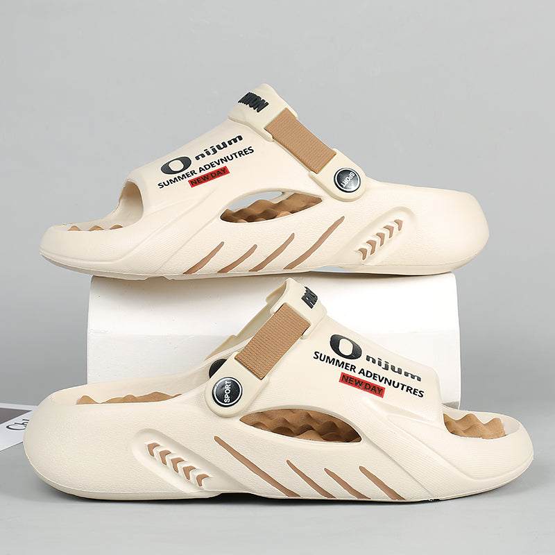 Men Slippers 2024 New Summer EVA Soft-soled Platform Slides