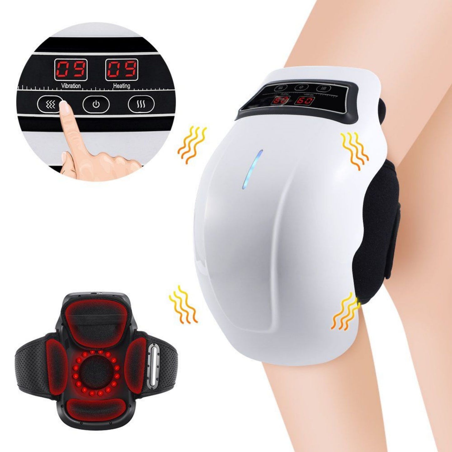 Electric Heating Massage Knee Pad Wireless Heated Knee Massager