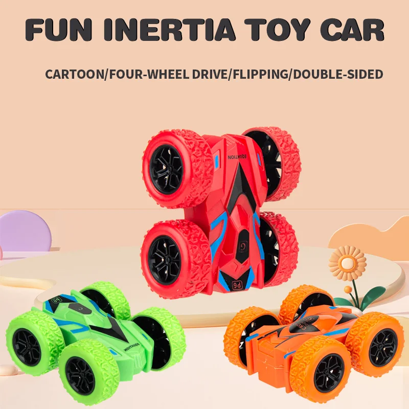 4pcs/2pcs/ double-sided inertia stunt rolling toy
