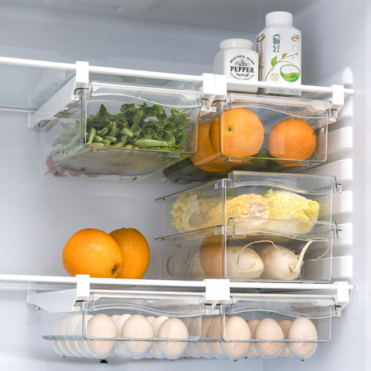 Refrigerator Egg Storage Box Drawer Style Food Fruit Egg Rack