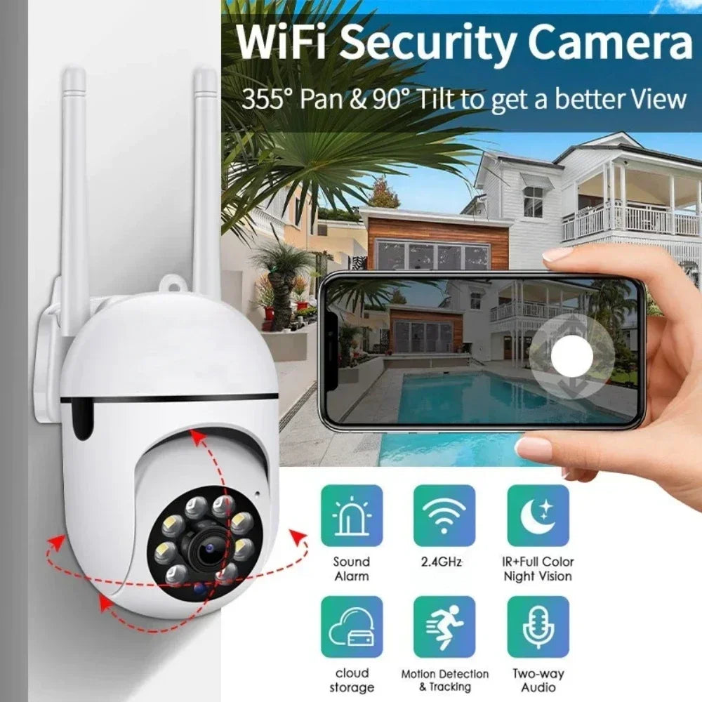 Wifi Surveillance Camera 8MP Wireless Security PTZ IP Camera HD Color