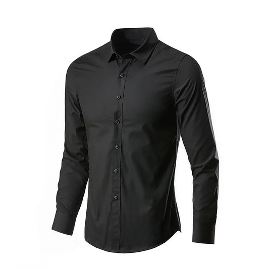 Spring Fashion Casual Slim Fit Long Sleeve Shirt Young Men's Trendy
