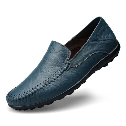 Genuine Leather Men Shoes Casual Luxury Brand Formal Mens Loafers