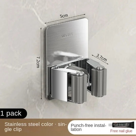 Non Perforated Stainless Steel Mop Holder