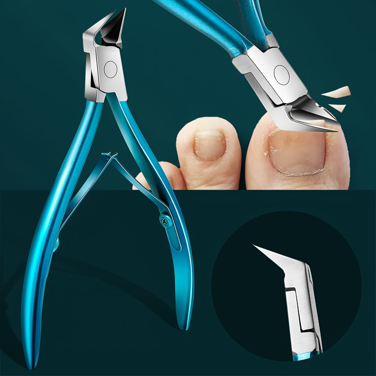 Toenail Clipper Straight Blade for Ingrown and Thick Nails