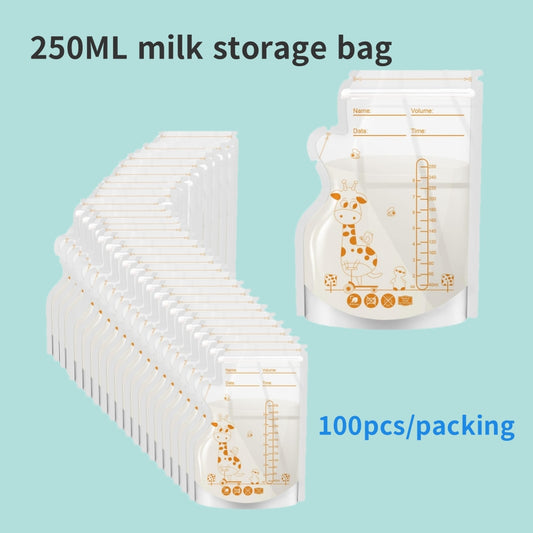 100  Pack Disposable Breastmilk Storage Bags 250ml