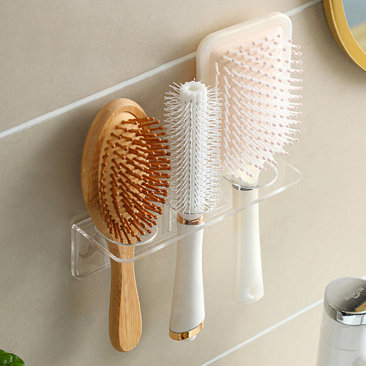 Acrylic Comb Holder Organizer Storage Shelf Clear Transparent