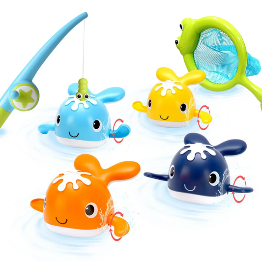 Magnet Baby Bath Fishing Toys Wind-up Swimming