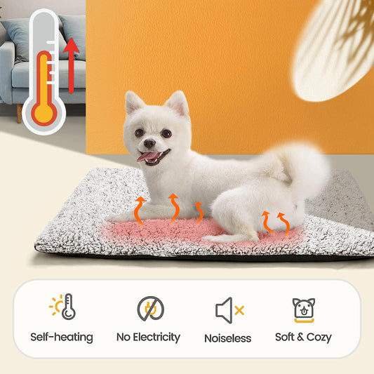Self-Heating Pet Mat, Super Soft Aluminum Film Dog Mattress For Sleeping, Cat And Dog