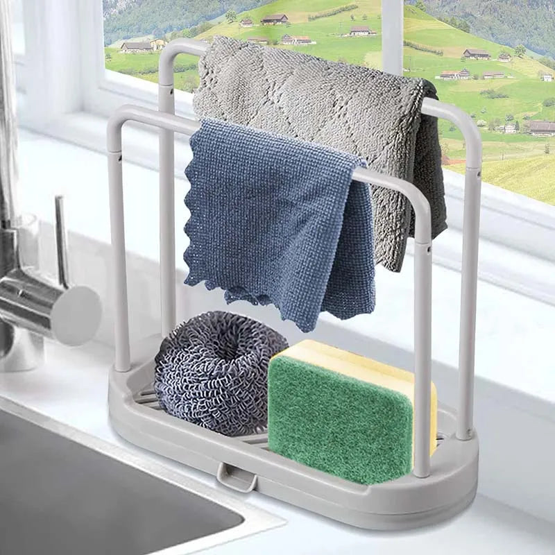 1PCS Detachable Kitchen Dishcloth Holder Rag Hanger