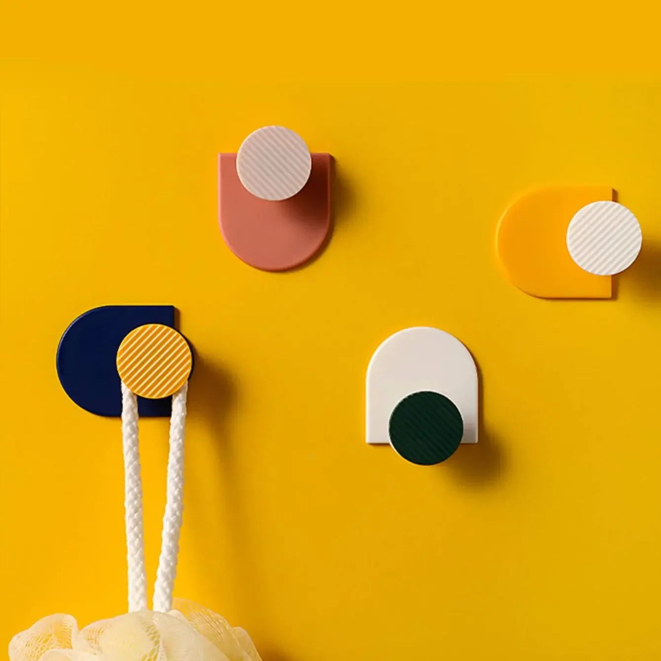 4pcs - Premium Adhesive Wall Hooks-Easy Install