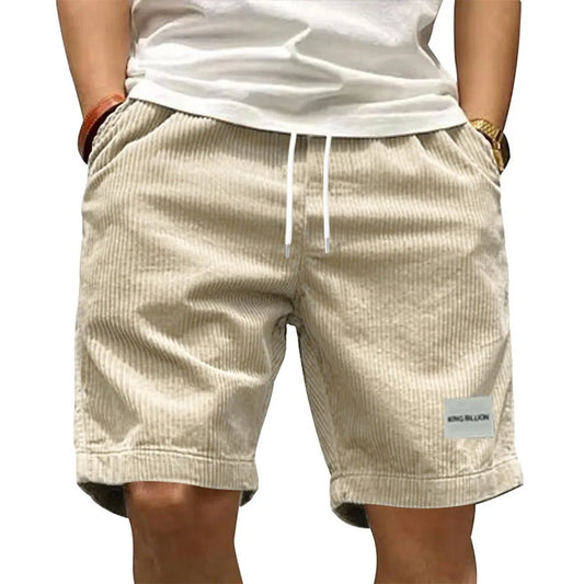 Men's Summer Trendy Retro Corduroy Short Pants