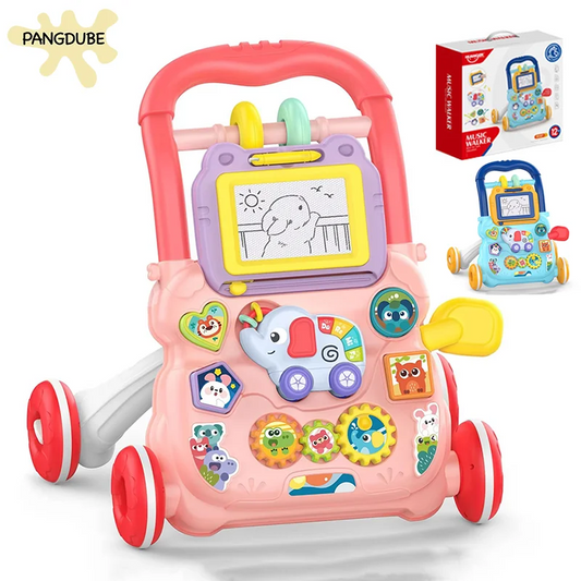 PANGDUBE Musical Baby Walker with Artboard Toy Baby