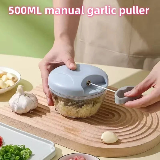 500ML Manual Meat Mincer Garlic Chopper