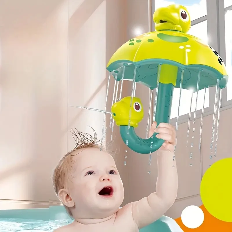 Baby Bath Toys Bath Shower Toy Dinosaur Umbrella Shower Toy