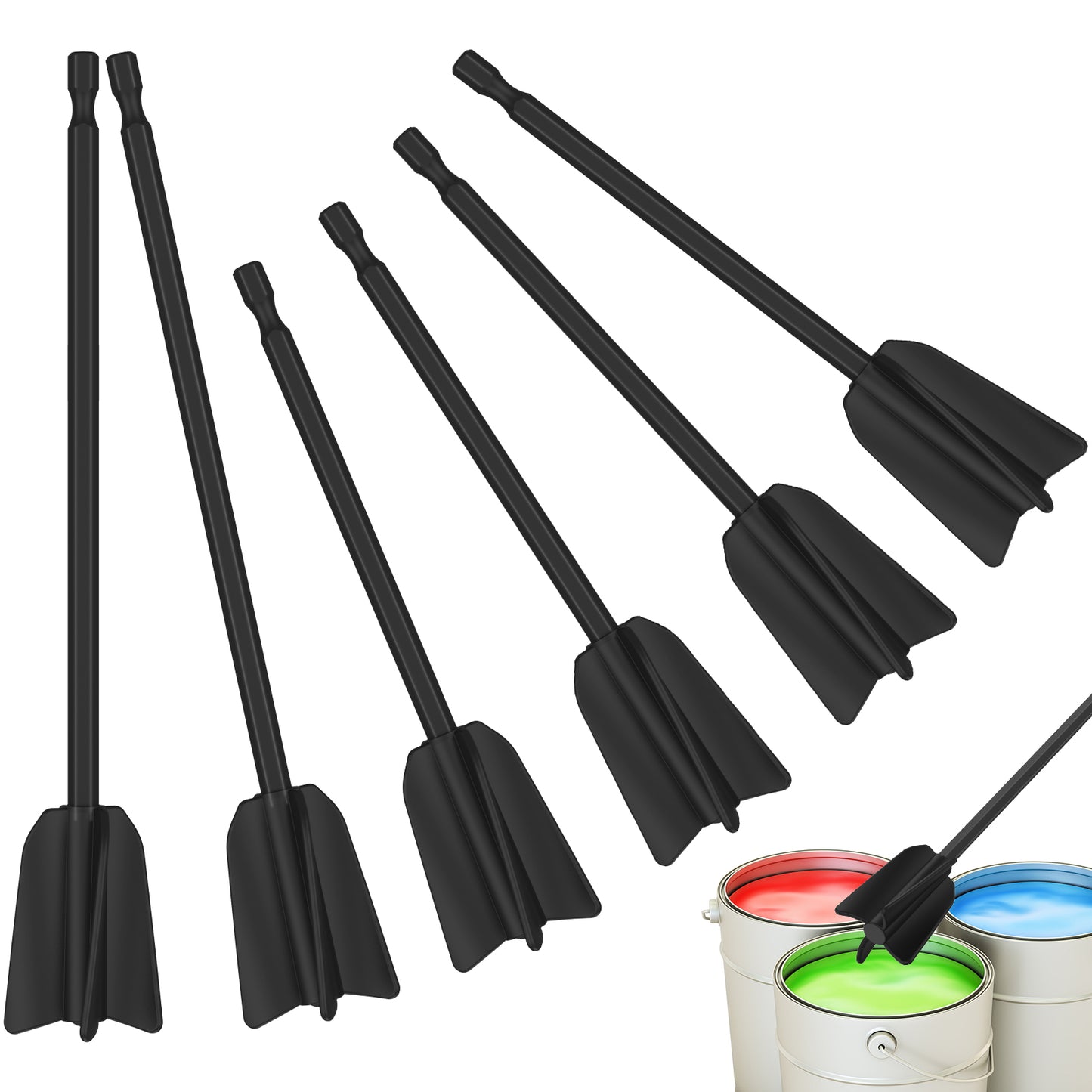 6Pcs Epoxy Mixing Stick Paint Stirring Rod