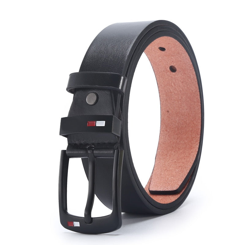 Fashion Mens PU Alloy Square Buckle Business Leisure Belts