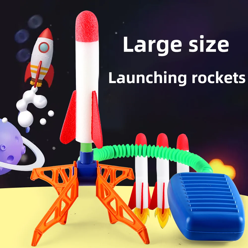 Kids Rocket Launcher Step Pump Power Air