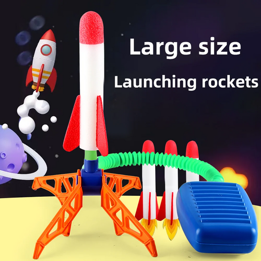 Kids Rocket Launcher Step Pump Power Air
