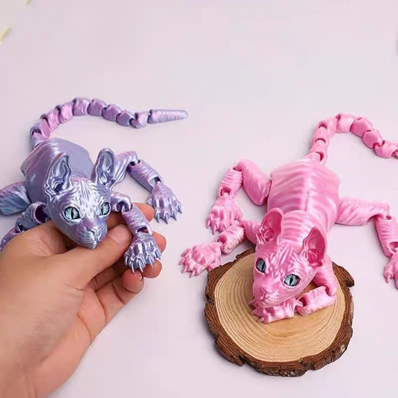 3D Printed Sphynx Cat Animals Decor