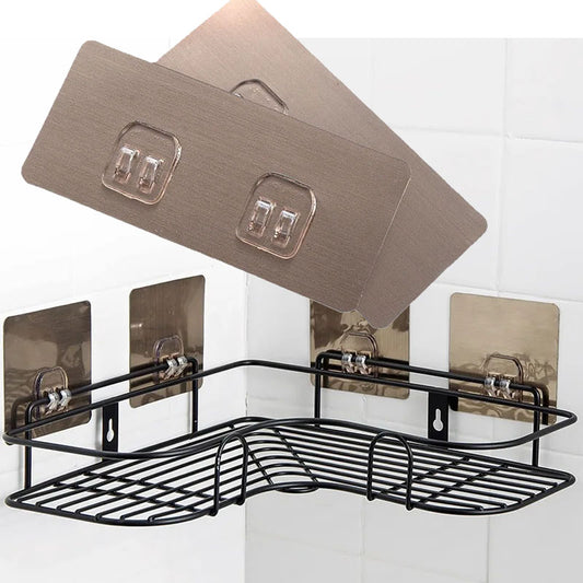 Waterproof Strong Adhesive 2PCS Hook Shelf Sticker